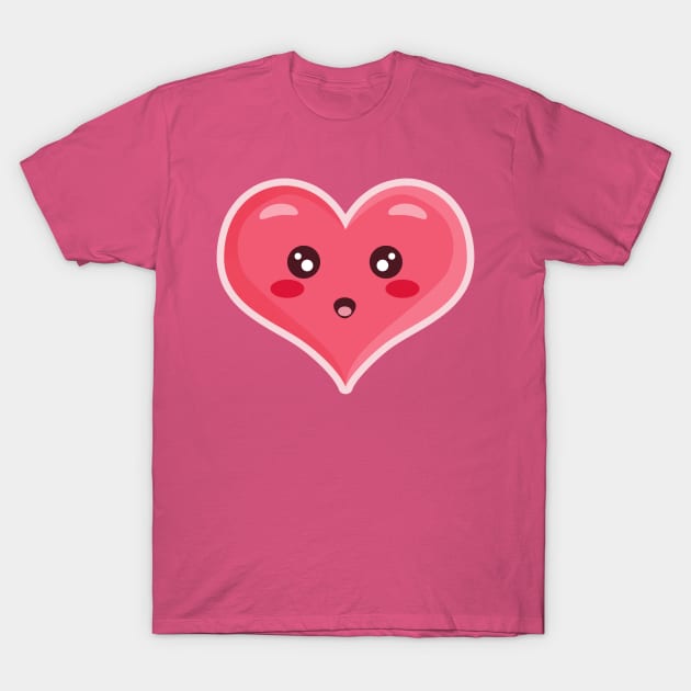 Kawaii Heart T-Shirt by KawaiiNir